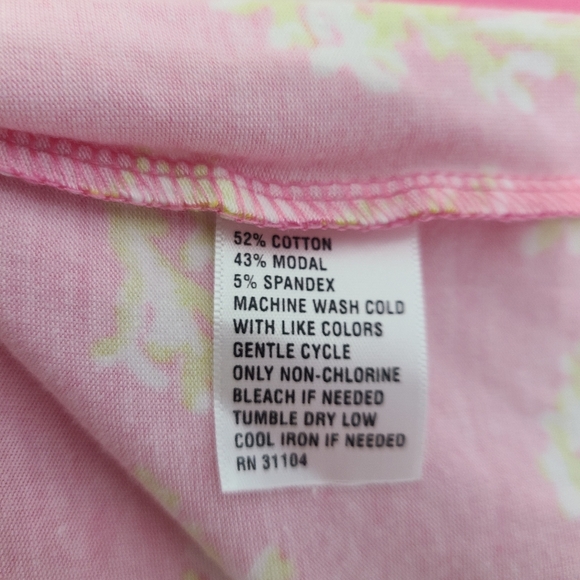 Crown & Ivy Beachy Pink Lime & White Coral Reef Print Dress Size XL - Picture 10 of 10
